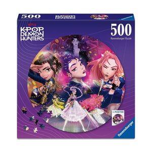 PUZZLE INFANTIL RAVENSBURGER 500 PIEZAS CIRCULAR K POP DEMON HUNTERS