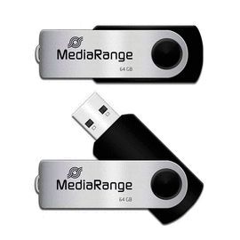 PEN DRIVE MEDIARANGE USB 64GB NEGRO