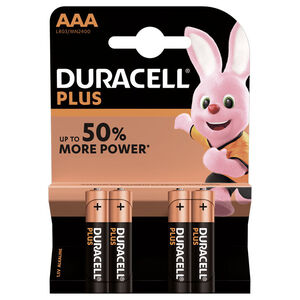 PILAS DURACELL PLUS AAA /4 UD.