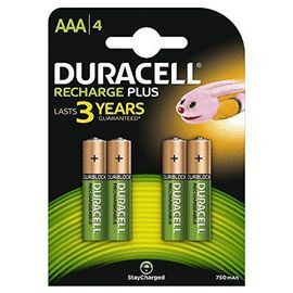 PILAS DURACELL RECARGABLE AAA/BL.4UD