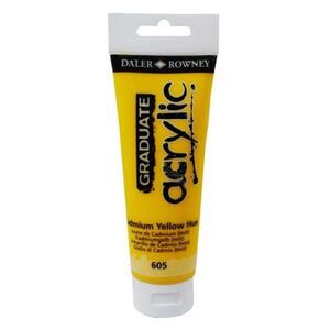 ACRÍLICO GRADUATE DALER-ROWNEY 120ML 605 AMARILLO CADMIO