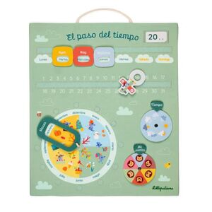 CALENDARIO INFANTIL DE TELA «A LO LARGO DEL TIEMPO» - ESPAÑOL