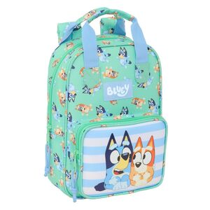 MOCHILA INFANTIL SAFTA BLUEY SISTERS VERDE