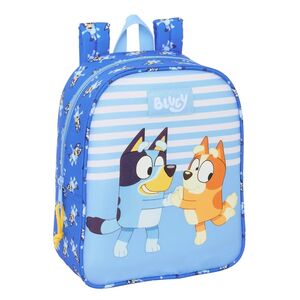 MOCHILA GUARDERIA SAFTA BLUEY LET S PLAY AZUL