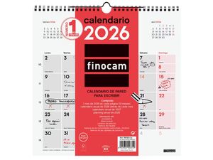 CALENDARIO 2026 FINOCAM PARED ESCRIBIR 265X245MM