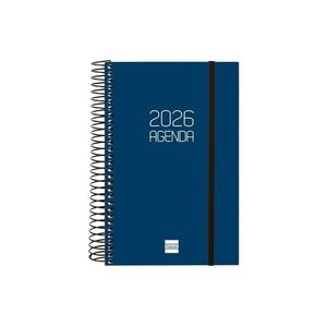AGENDA FINOCAM 2026 DÍA PÁGINA ESPIRAL E5 AZUL OPAQUE