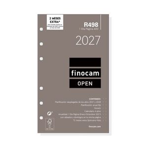 RECAMBIO AGENDA 2027 FINOCAM DÍA PÁGINA R498 400-91*152 MM