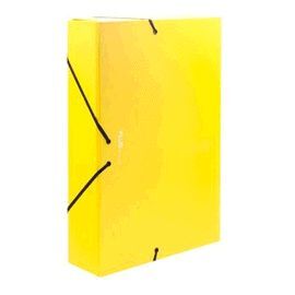CARPETA PROYECTO CARTÓN MATE AMARILLO LOMO 70MM