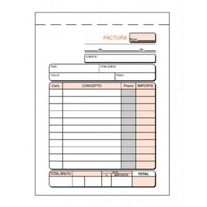 TALONARIOS FACTURAS MAKRO PAPER 105X150 NATURAL DUPLICADO PAPEL AUTOCOPIATIVO (50 JUEGOS)
