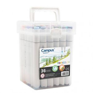 ROTULADORES DOBLE PUNTA CAMPUS STUDENT TOPICOLOR 36 COLORES