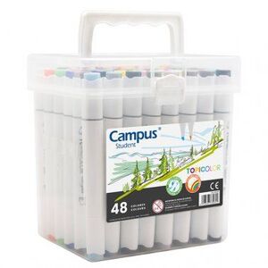 ROTULADORES DOBLE PUNTA CAMPUS STUDENT TOPICOLOR 48 COLORES