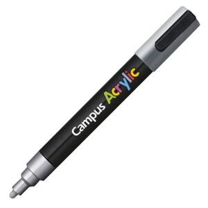 ROTULADOR ACRÍLICO CAMPUS ACRYLIC PLATA