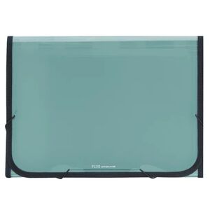 CARPETA CLASIFICADORA PLUS PP GOMA 12D TRASLUCIDA VERDE CLARO