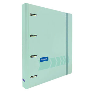 Carpeta Ringbook Campus University 4 Anillas + Recambio Verde Pastel