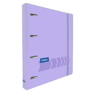 Carpeta Ringbook Campus University 4 Anillas + Recambio Violeta Pastel