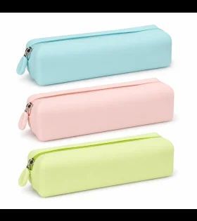 Portatodo Campus Silicona 1 Cremallera Colores Pastel