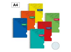 PACK 6 002430 BLOC A4 80/H T.PP 90GR MM COLORES