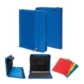 CARPETA CAMPUS UNIVERSITY A4 CON CREMALLERA 4 ANILLAS 30MM AZUL