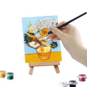 Set Pintura 3D Madnesstoys Girasoles 13,5 x 10,3 cm
