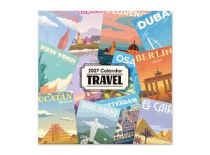 CALENDARIO PARED 2027 ERIK VIAJES 30X30 CM
