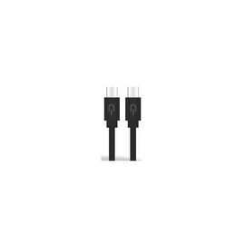 CABLE1M-USB TYPE-C-USB TYPE-C-2A PLUGYU NEGRO
