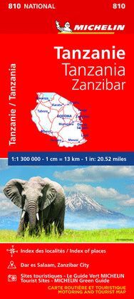 TANZANIA-ZANZIBAR *MAPA MICHELIN* 11810