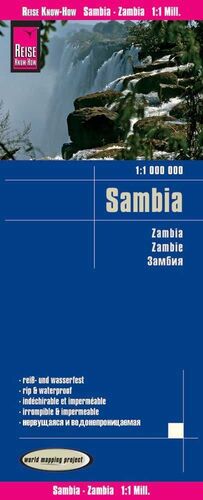 ZAMBIA 1:1.000.000 IMPERMEABLE