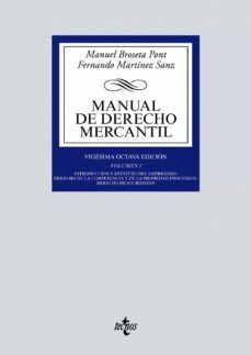 MANUAL DE DERECHO MERCANTIL VOL. I